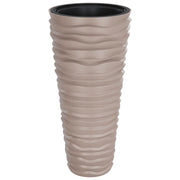 Fioriera | Cassetta per fiori | Vaso con Interno Rimovibile Moca 18/45 L PP Scanalato