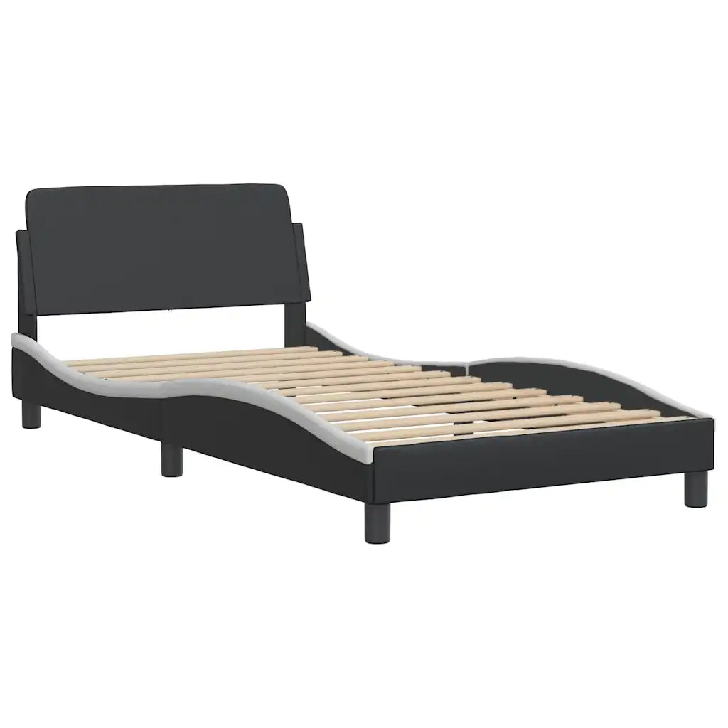 Giroletto Dover Nero e Bianco 100x190cm in Similpelle 373271