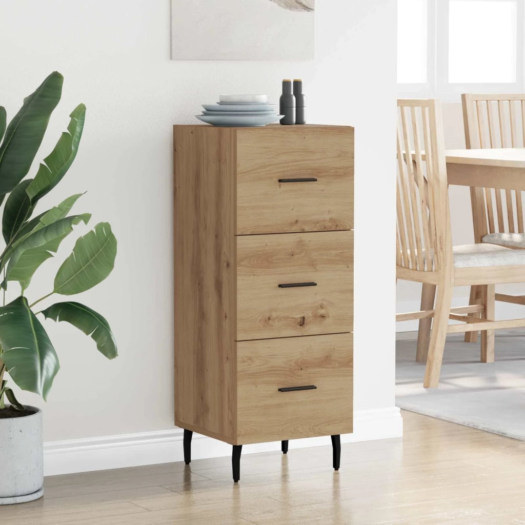 Credenza rovere artigianale 34 x 34,5 x 90 cm Legno multistrato 881577