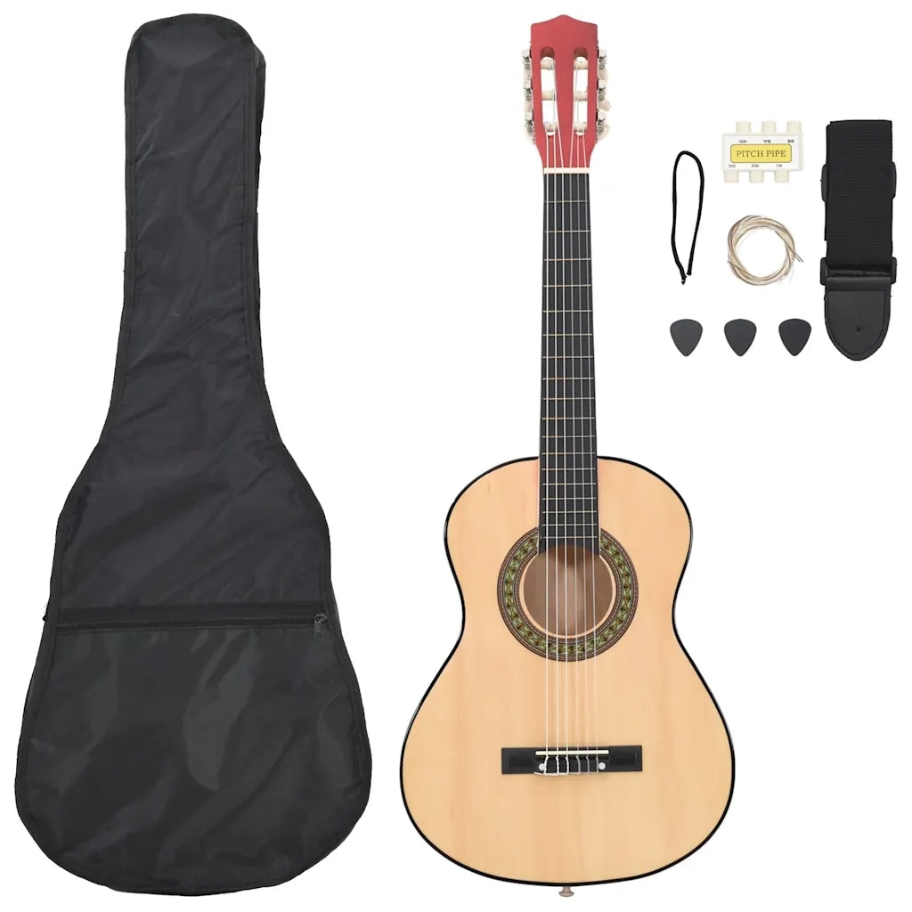Set Chitarra Classica per Bambini e Principianti 8 pz 1/2 34"    cod mxl 97448