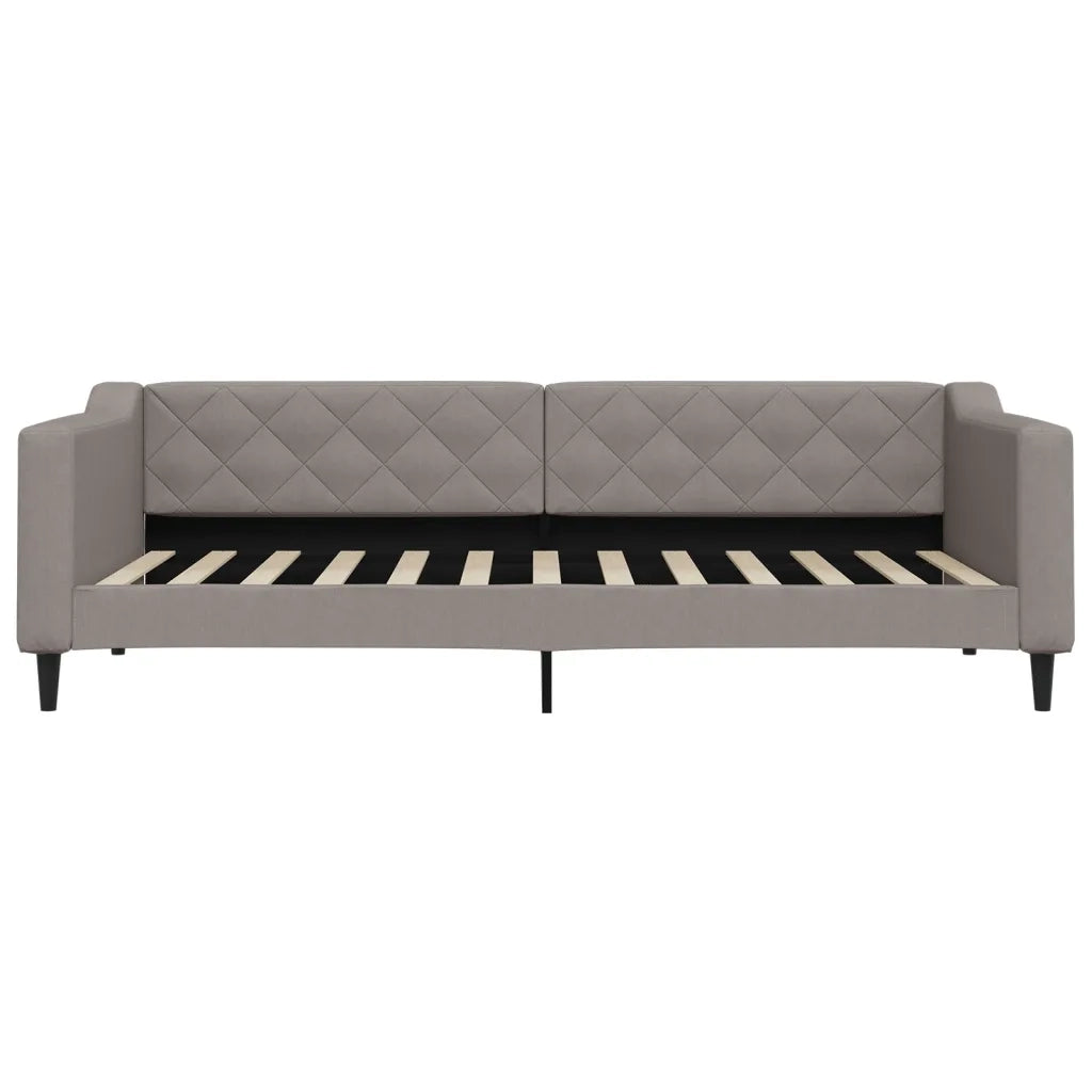 Divano Letto con Letto Estraibile Tortora 90x200 cm in Tessuto