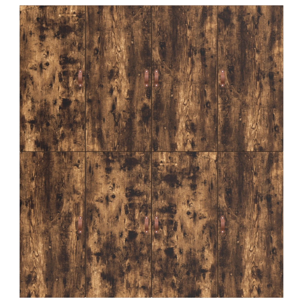 Struttura letto contenitore  in rovere affumicato 200x200 cm