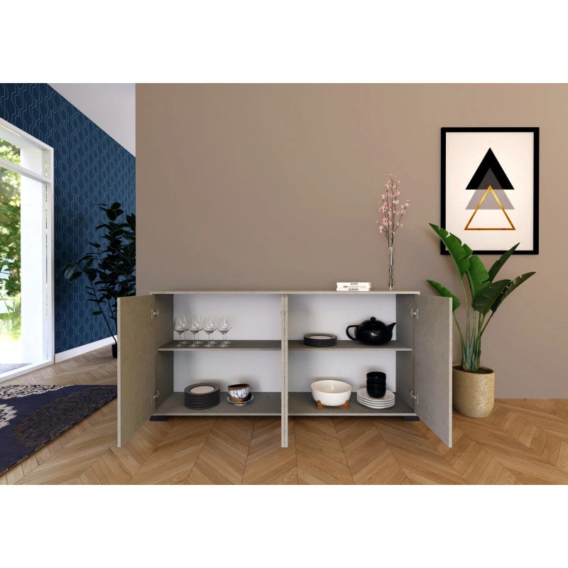 Madia moderna 4 ante 172x40x83 cm Lumina - Cashmere