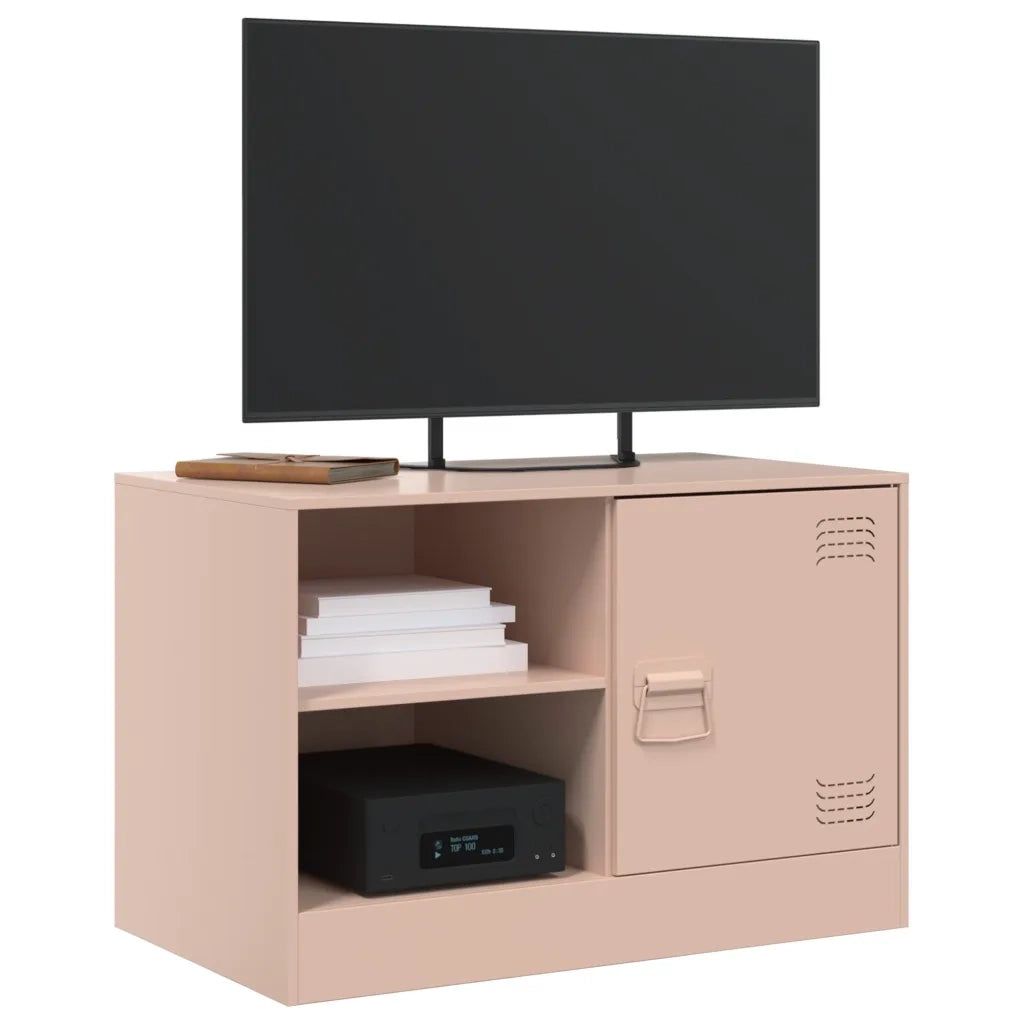 Mobile TV Rosso 67x39x44 cm in Acciaio 841693