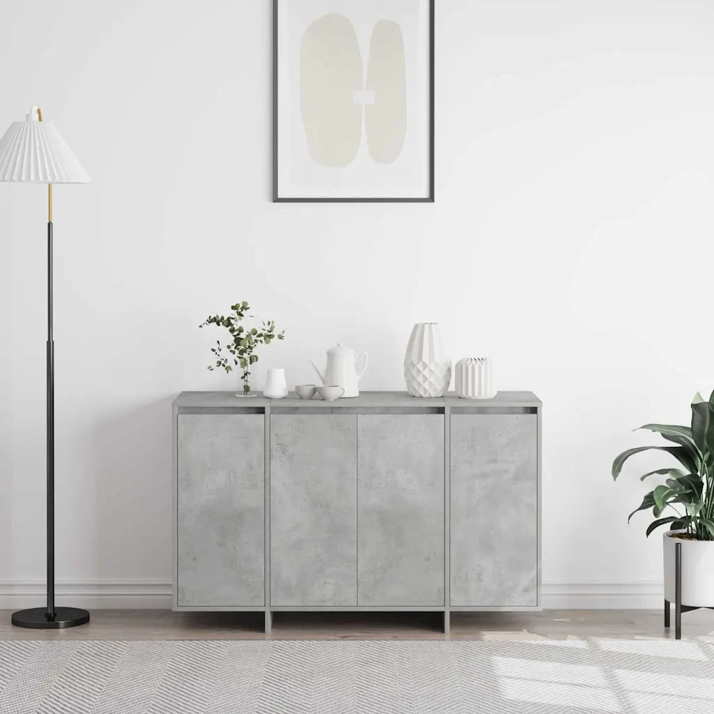 Credenza Grigio cemento 120 x 41 x 75 cm Legno multistrato 3333899