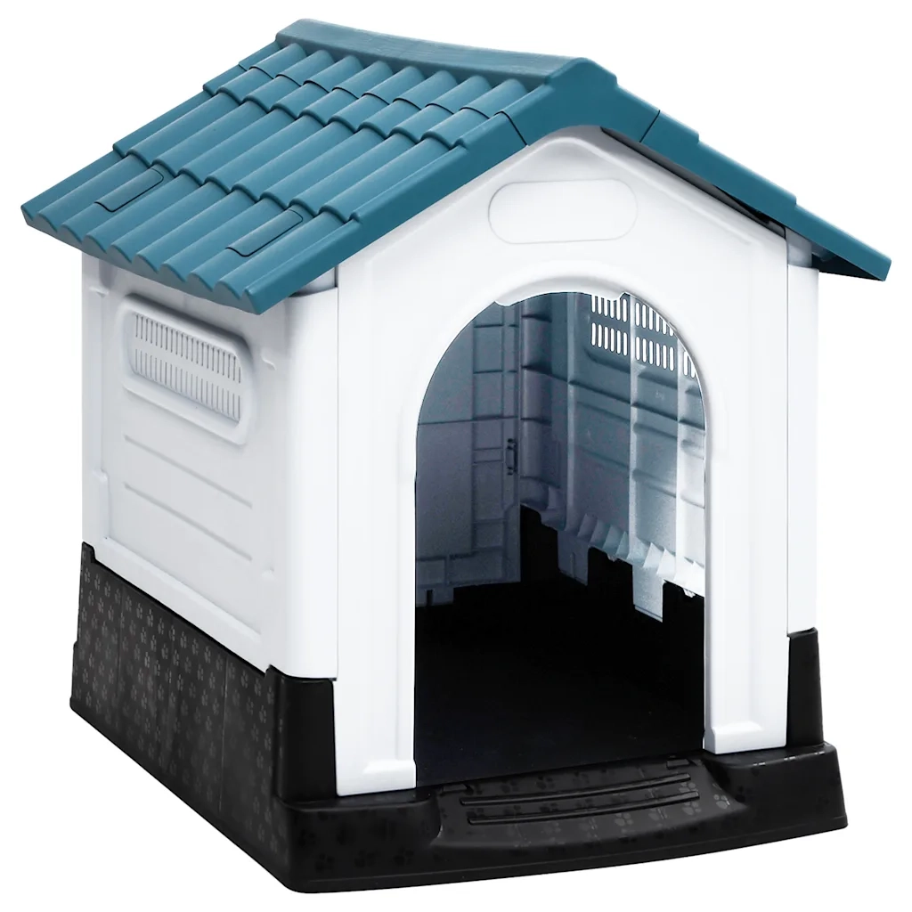 Casetta per Cani Blu 57x68x66 cm in Polipropilene cod mxl 69709