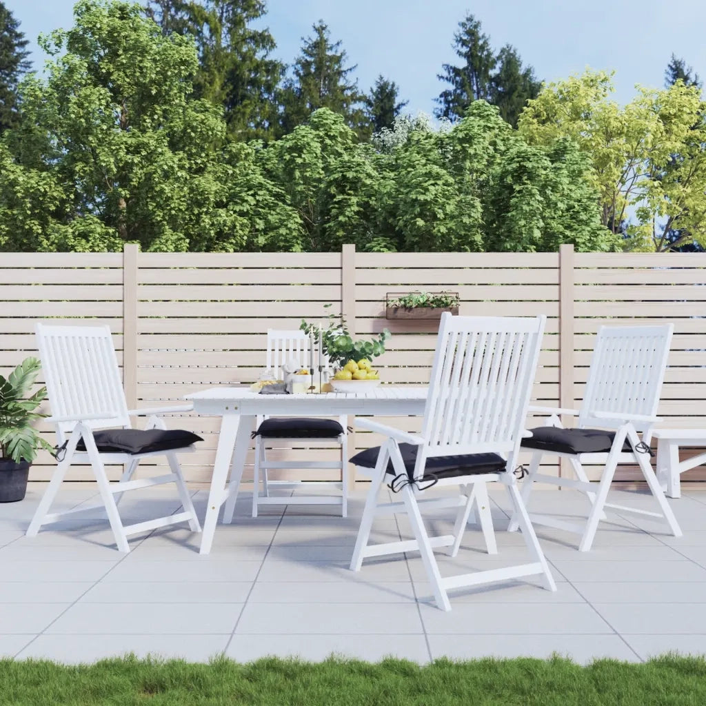Cuscini per Sedia 4 pz Antracite 40x40x7 cm in Tessuto Oxford 361451