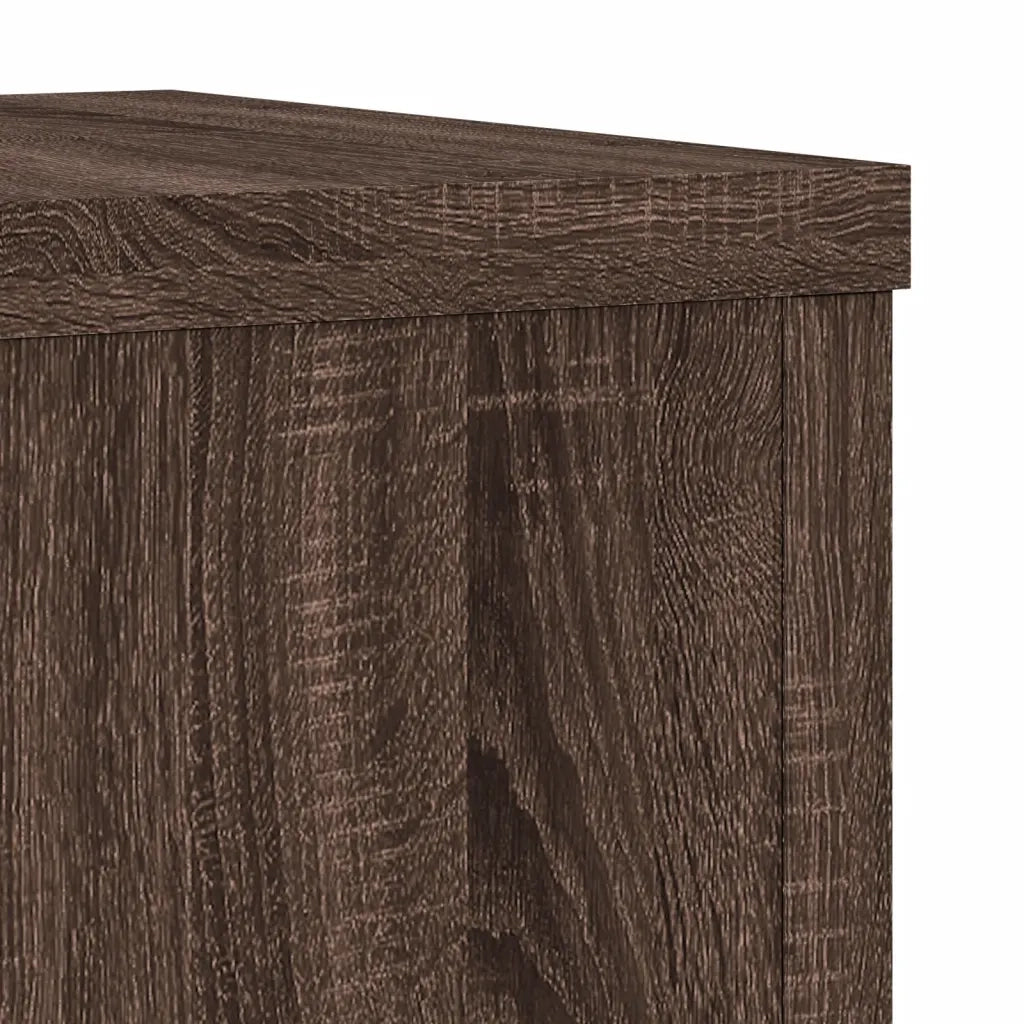 vidaXL Supporti per Piante 2 pz Marrone 20x20x30 cm Legno Multistrato