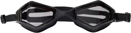 Goggles da nuoto per adulti ripstream morbidi neri/argentato metallico dimensione unica