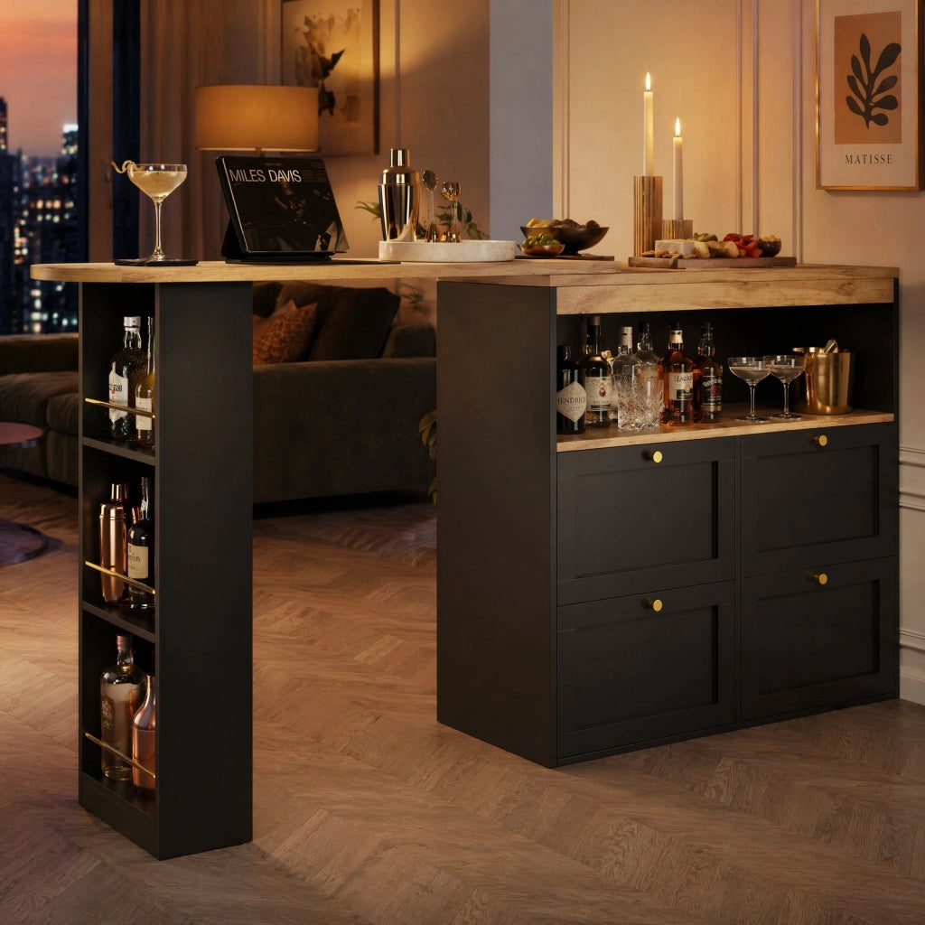 ARMADIO MODULARE Girevole 105x39x102 cm MDF Nero