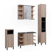 Vicco Set di mobili da bagno Sonoma 4 parti