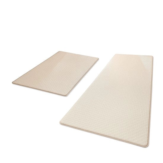 Set di 2 Tappeti di Cucina Comfortevoli, Anti-slip e Resistenti all'Acqua, Ideali per Cucina e Hall