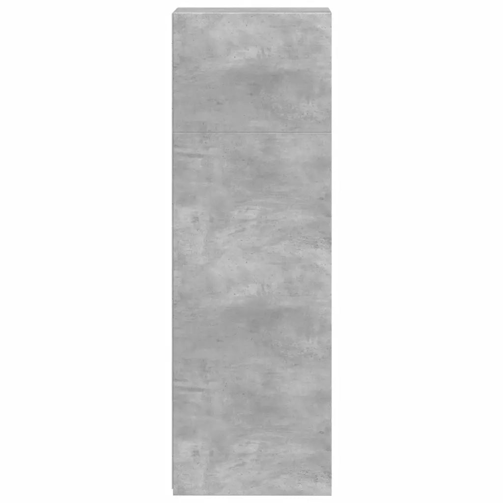 Credenza-Buffet-Armadio da cucina Grigio Cemento 30x41x124cm in Legno Multistrato
