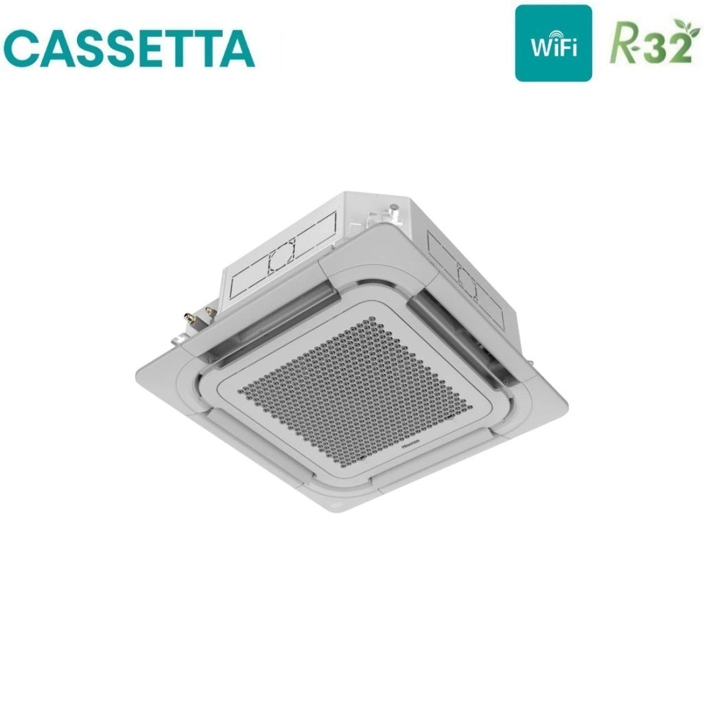 Condizionatore a Cassetta Hisense 60000 Btu AUC175UR4RKC8 R-32 Wi-Fi Optional Trifase con Pannello e Telecomando