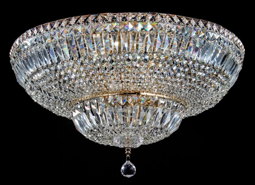 Lampadario reale Basfor Maytoni cristallo oro 16xE14