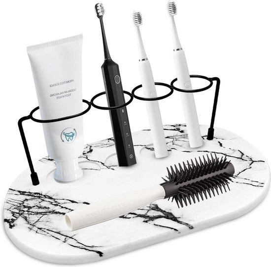 Tappo per spazzola da denti senza perforazione - tappo per spazzola da denti elettrica per rasoi e sapone - assorbente multifunzionale - adatto per lavandino cucina