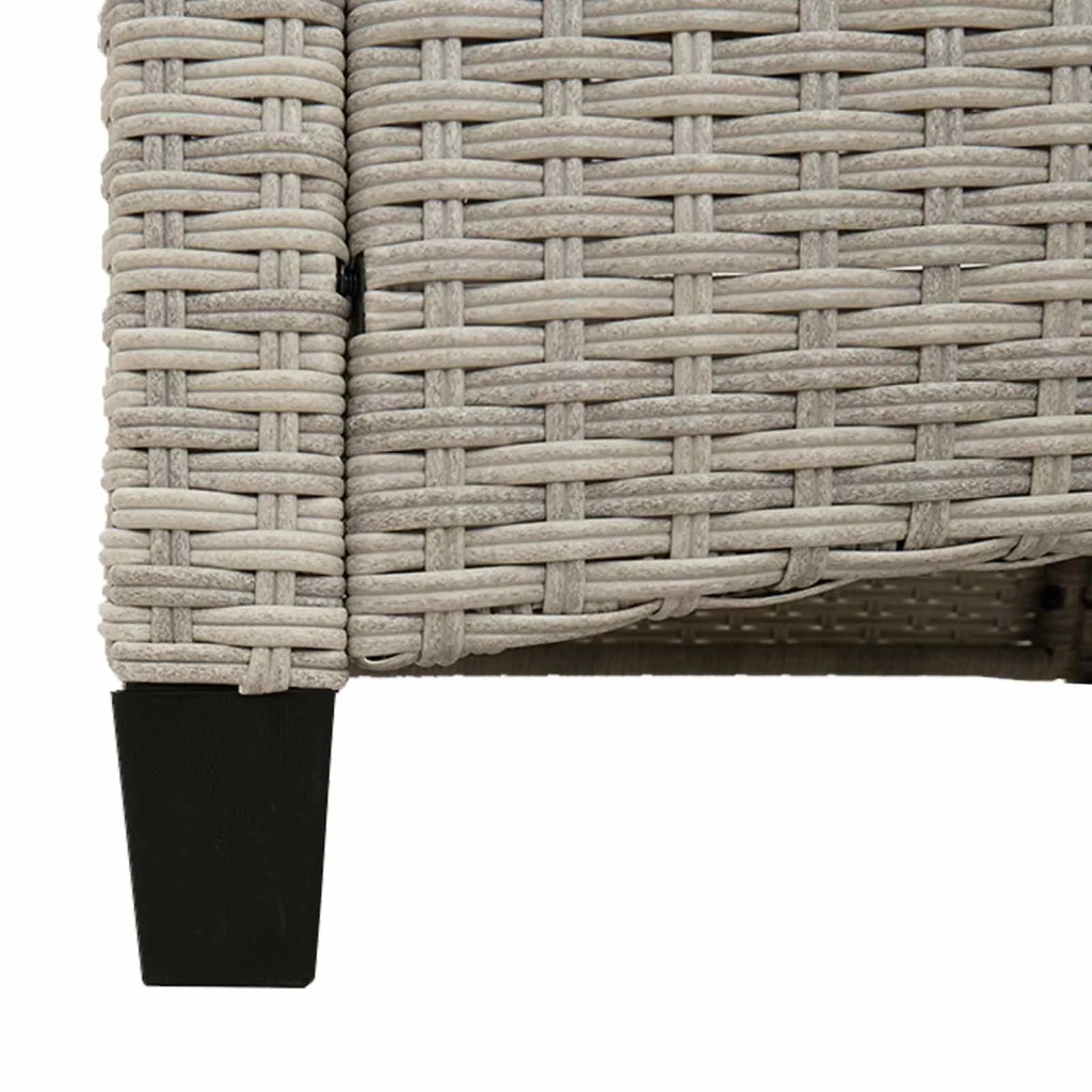 Panchina da giardino con cuscino 105 x 60 x 112 cm acciaio