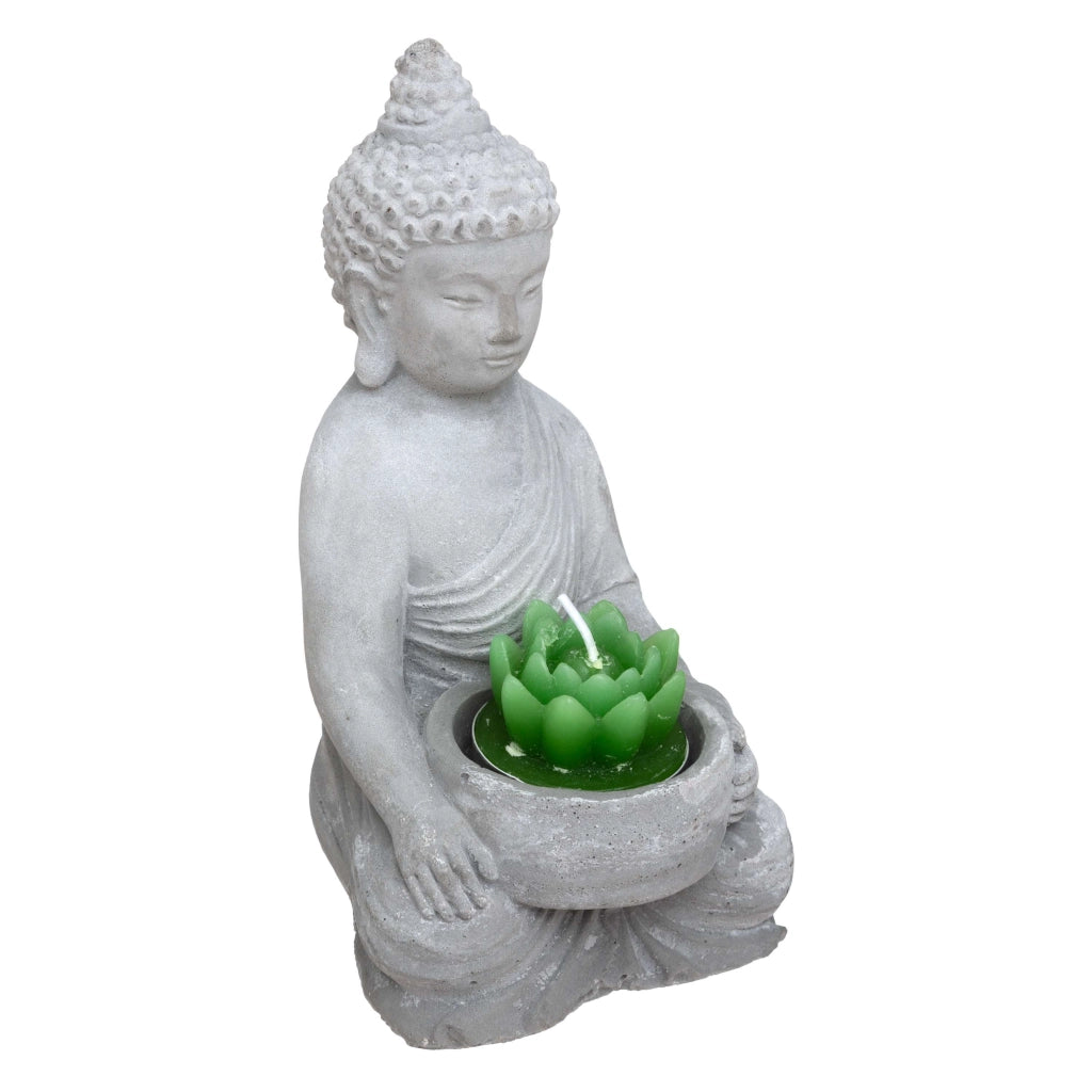 Buddha con candela