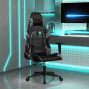 vidaXL Sedia da Gaming Nera e Grigia in Similpelle