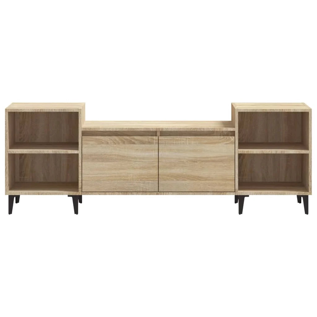 Mobile TV multimediale mensola TV credenza TV sala da pranzo soggiorno camera da letto rovere Sonoma 160 x 35 x 55 cm legno ingegnerizzato marrone 02_0027504