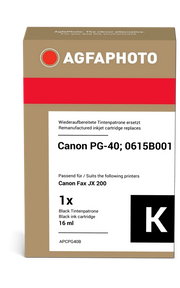 ORIGINAL Agfa Photo Cartuccia d'inchiostro nero APCPG40B ~561 Seiten 26ml Agfa Photo PG-40bk (0615B001)