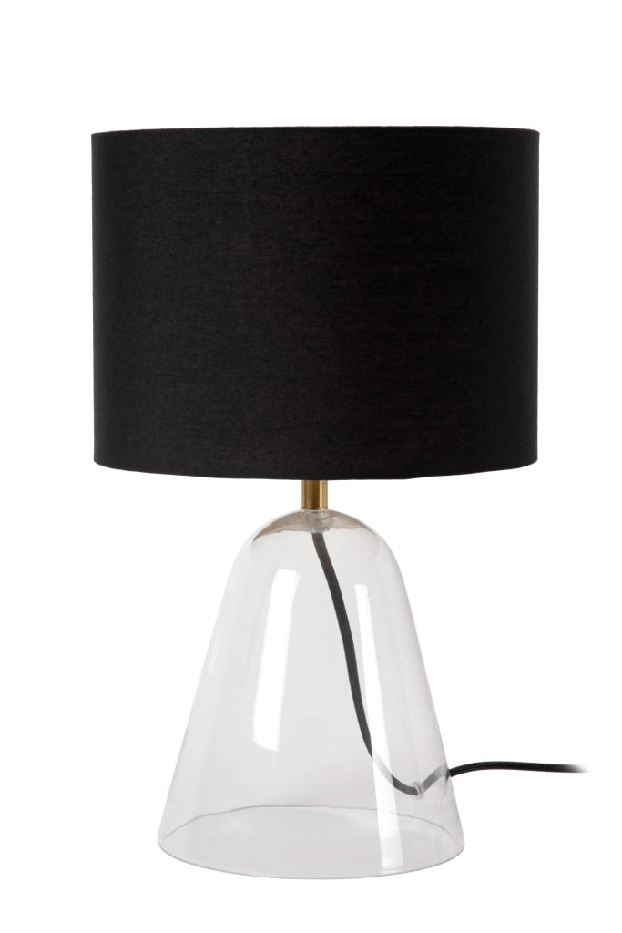 Lampada da tavolo CAMPANA vetro nero 1xE27 Lucide