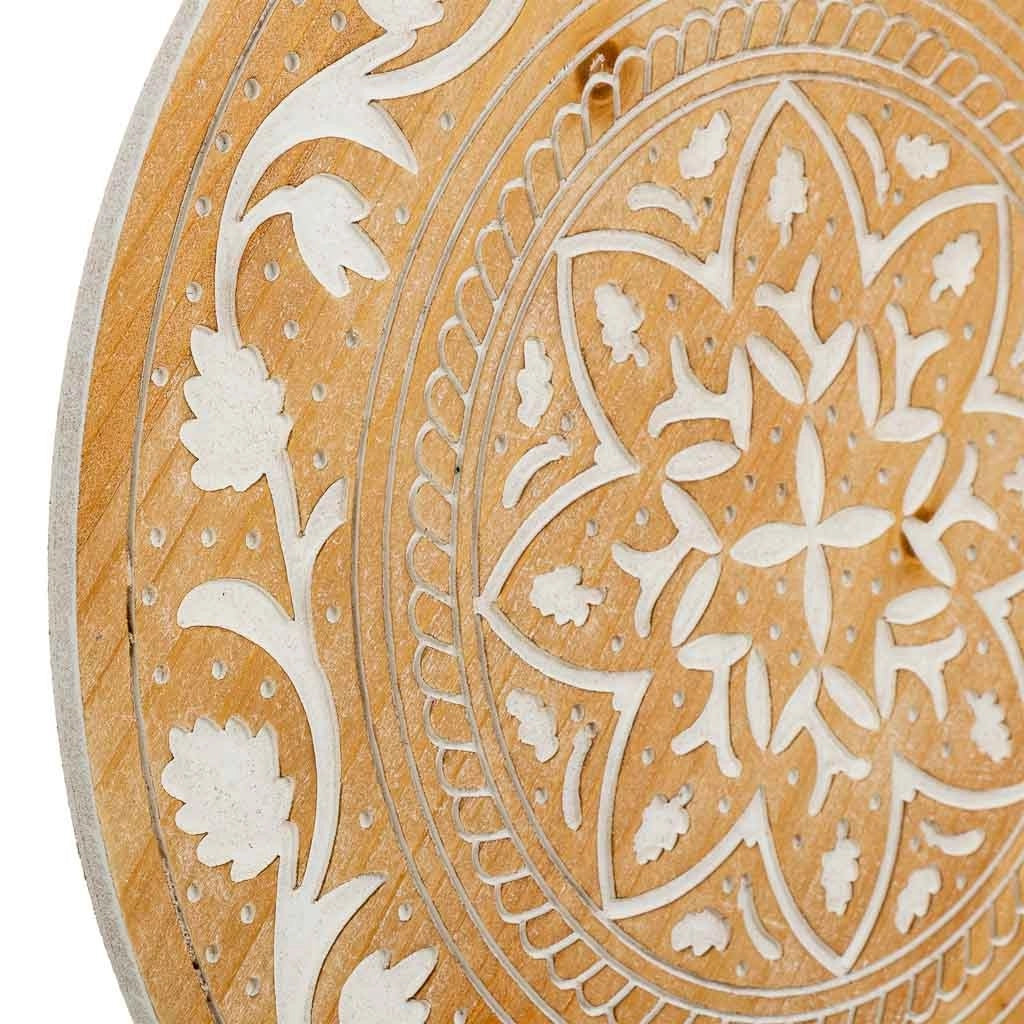 Pannello legno intagliato marrone 40x0.6x40h cm