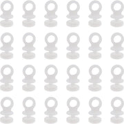 9 mm Corda di Guida per Curti Glissanti Runner Ruote Haken Bianco Plastica - 50 Pezzi Lavastoviglie