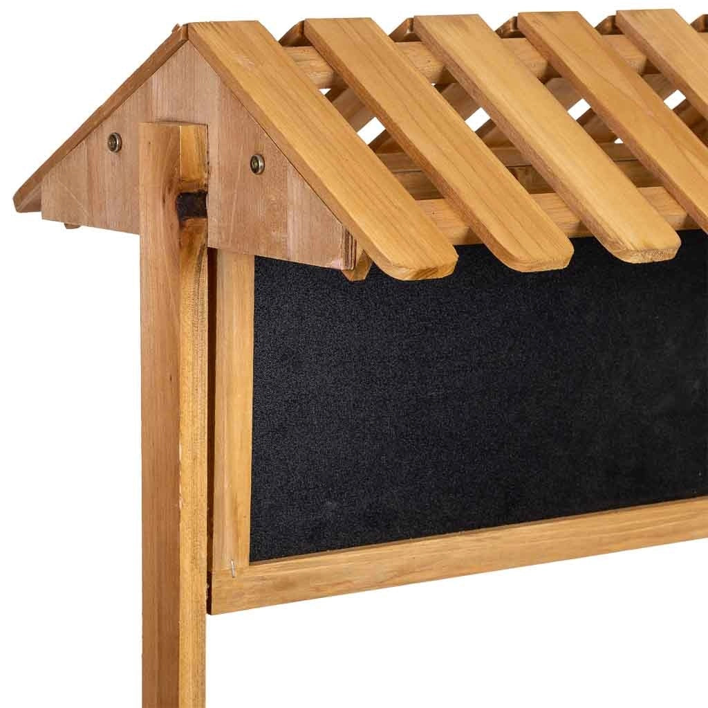 Espositore in legno con 3 vassoi 56x32x148h cm