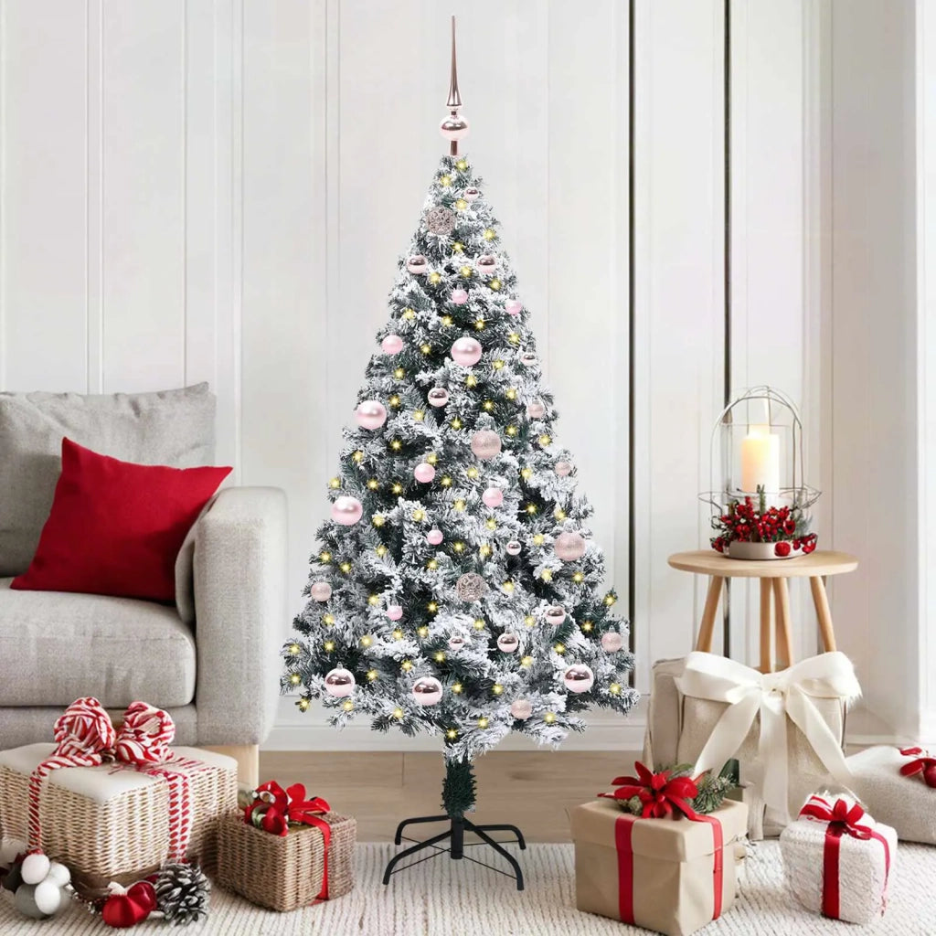 Albero di Natale artificiale con 150 LED Bianco 150 cm 3396951
