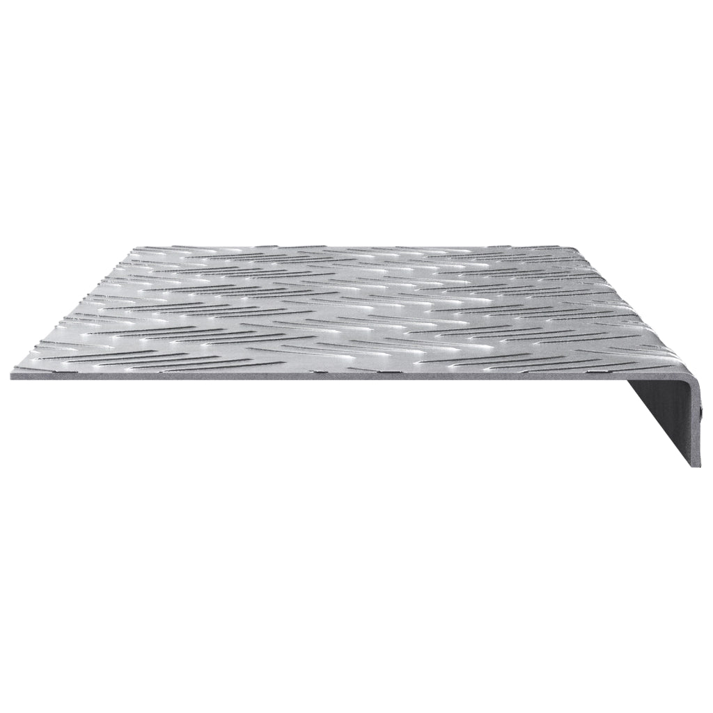 Gradini in Alluminio 5 pezzi Antiscivolo 60x18 cm