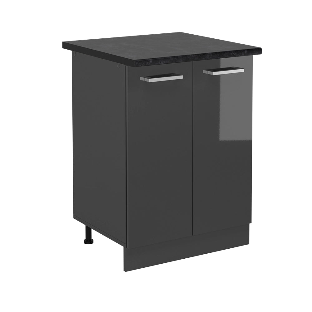 Mobiletto base cucina R-Line Antracite lucido/Antracite 60 cm, PL Antracite Vicco