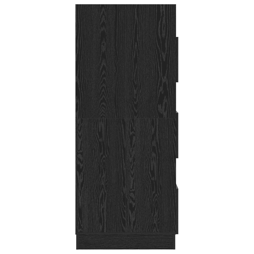 Mobile da lavanderia con porta Rovere Nero 50 x 68 x 162 cm 3422793