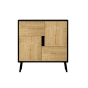 Armadio multiuso in legno "Darien" - 76,5 x 35 x 79,5 cm - Legno nero