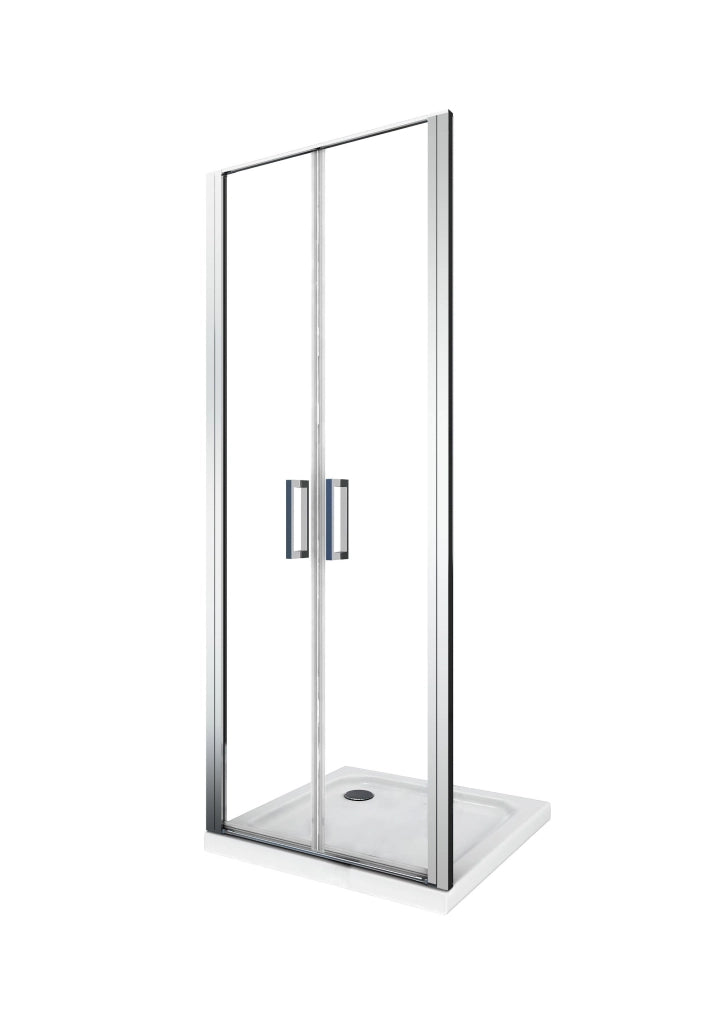 Porta doccia vetro 6 mm apertura battente saloon dentro e fuori Altezza 190 Regolabile 92-95