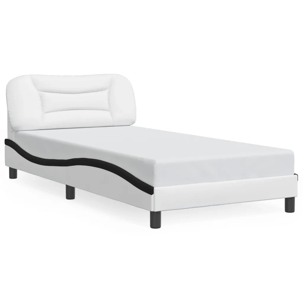 Giroletto con LED senza Materasso Hvar Bianco e Nero 100x200 cm 3213919