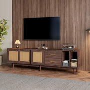 MOBILE TV 190x40x52 cm MDF Marrone con 2 Cassetti e 3 Ante