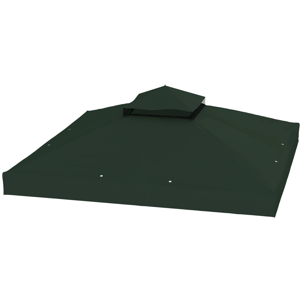 Toldo da Giardino 3x3 m ¨C zephmum ¨C Verde, Doppio Tetto, UPF30+
