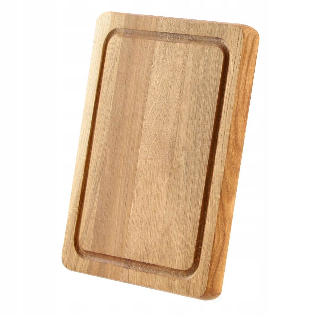 Tagliere da cucina in legno KADAX, 25x20 cm, in rovere massello, ideale per servire in tavola.