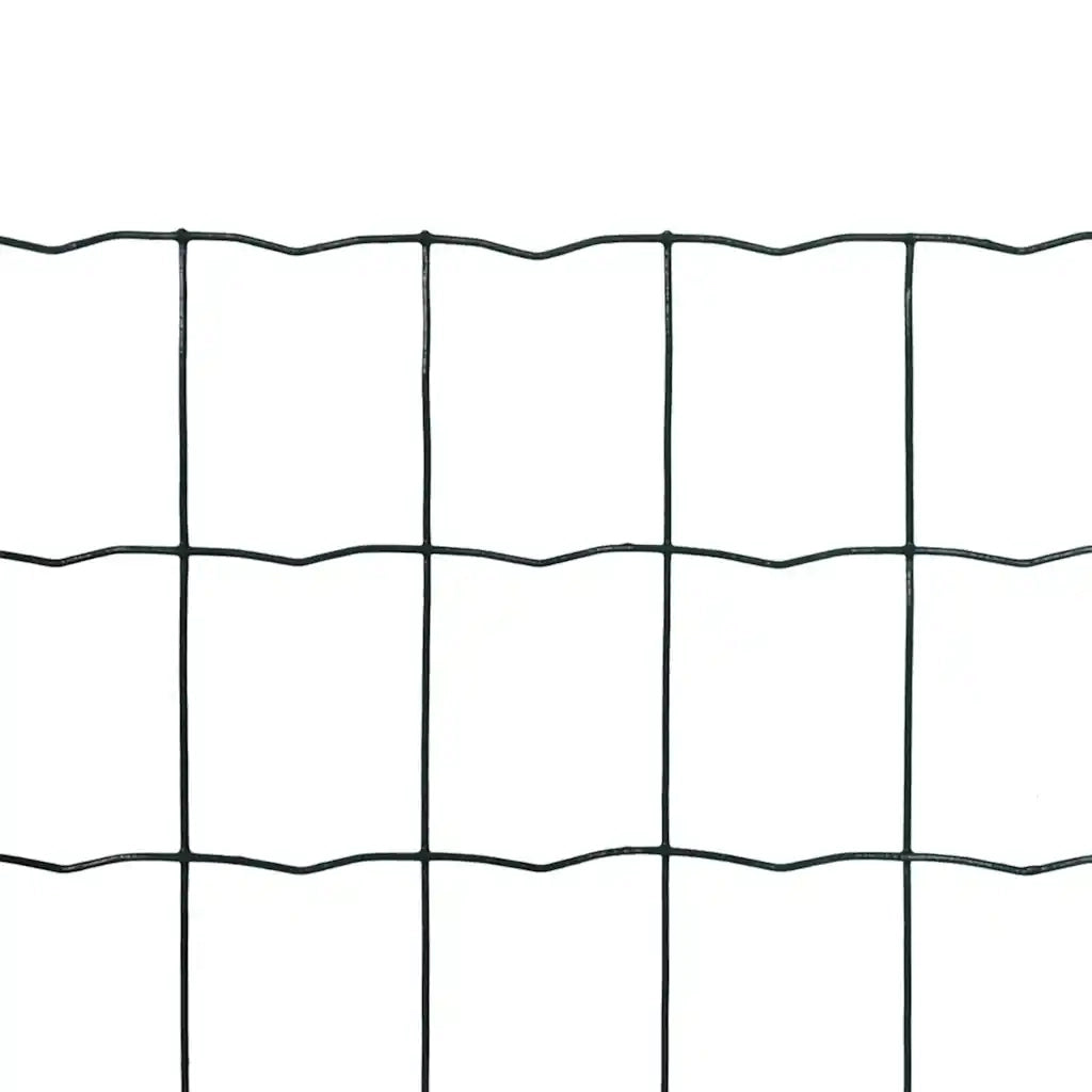 Recinzione Europea in Acciaio 25 x 1,5 m Verde 140593