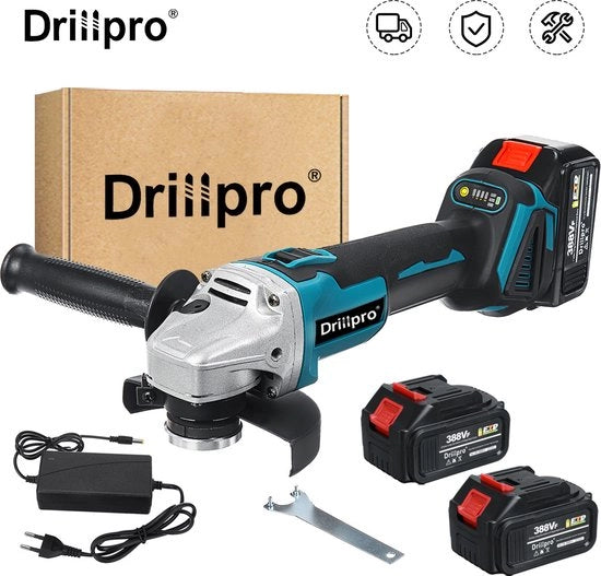 Sferraciniere a filo - Sferratrice - 800W Ø125mm - con 2 Batterie - Blu