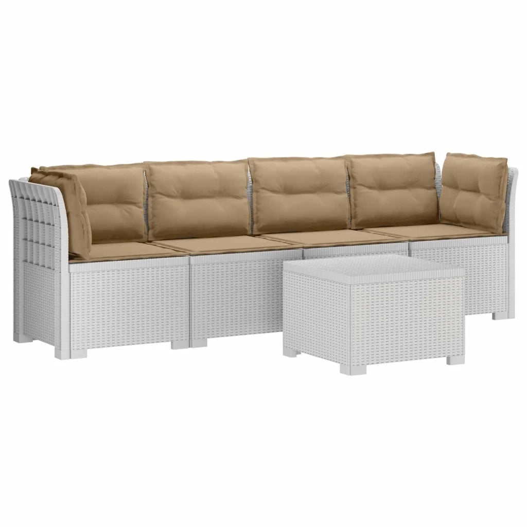 Divano da Giardino a 4 Posti con Cuscini in Stile Rattan PP 3443880