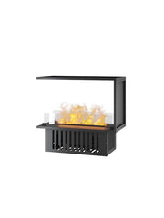 INVAPO U800 - Camino a vapore acqueo a LED multicolore trifacciale con riempimento automatico