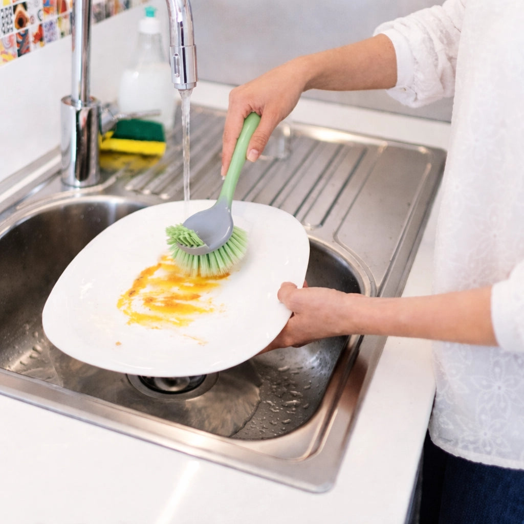 Spazzola Cucina Verde Doppia Testa 2 Lati Lavapiatti Multiuso 73440