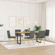 vidaXL Sedie da Pranzo 6 pz Grigio Scuro in Tessuto