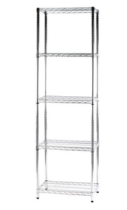 Scaffale 5 Ripiani 60x35x200 cm in Metallo Cromato Tosini