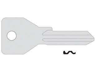 CHIAVE 5 SPINE GRANDI 01070101- - 01070101 (tipo silca CS119) - 10 pezzi CISA
