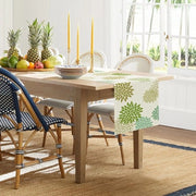 Tavolo Decorativo con Fiori Geometrici - Giallo Verde - Per Interno Esterno - Festa Vacanza - Lavabile - Stile di Vita - Tovagliato da Tavola - 33 x 183 cm tavolo decorativo tessuto 60 x 140 cm