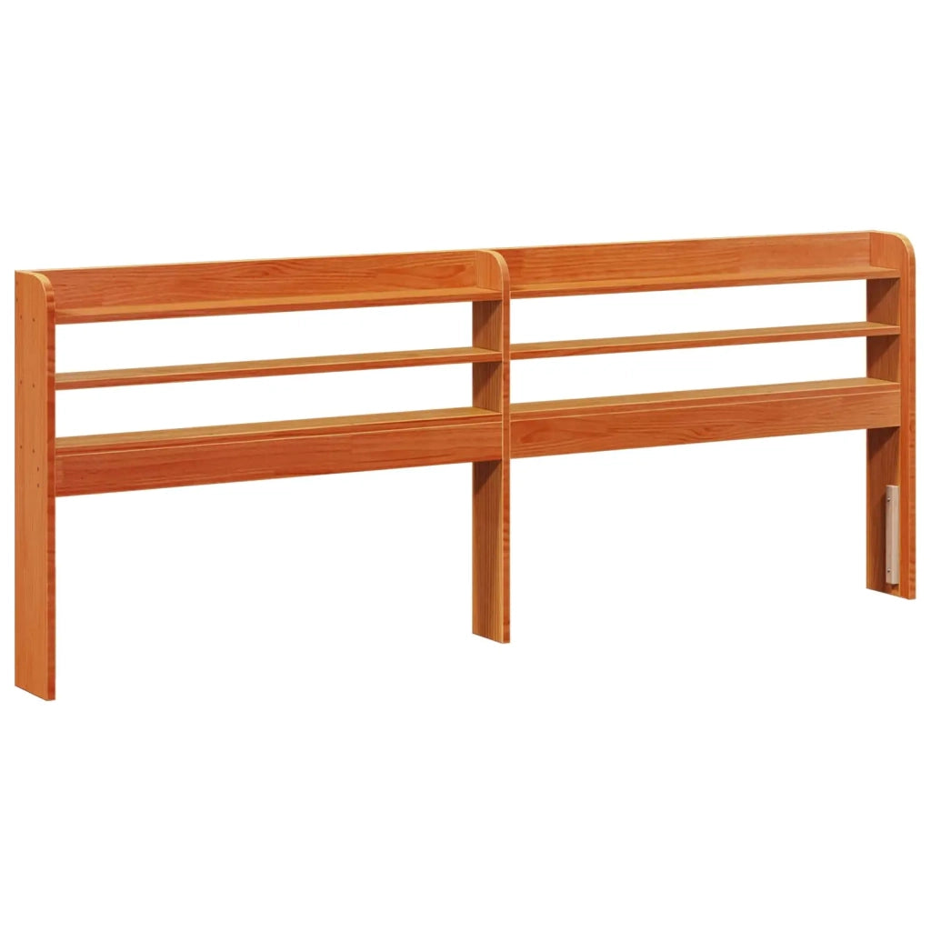 Struttura del letto 2 pcs Marrone cerato Legno di Pino Massello 3422719