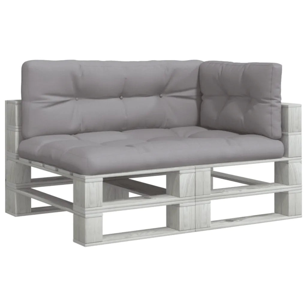 Cuscini per Pallet 3 pz Grigi in Tessuto 3217124